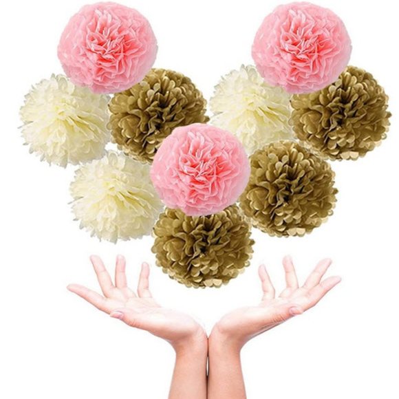 Pink & Gold Happy Birthday Party decorations decor - Picture 7 of 8